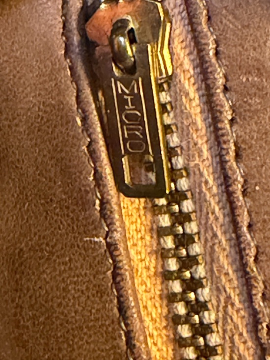 Vintage Mid Century Modern Brown Frame Bag Top Handle Leather Lined USA - Picture 10 of 16